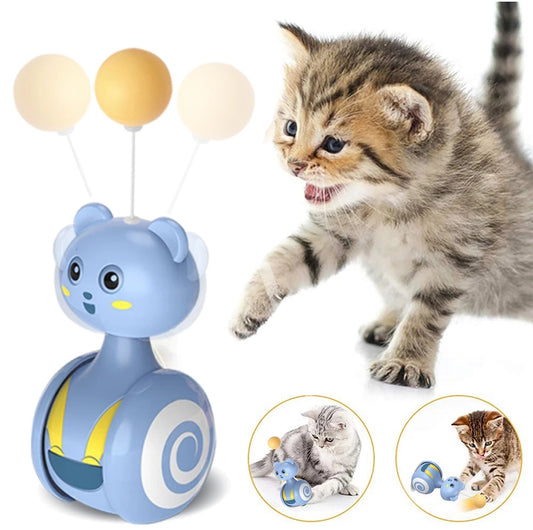 Cat Interactive Feather Toys Pet Bumbler Funny Toy