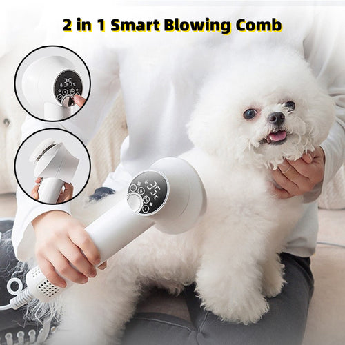 Smart Pet Hair Dryer Dog Golden Retriever Cat Grooming Hairdressing Blow & Comb