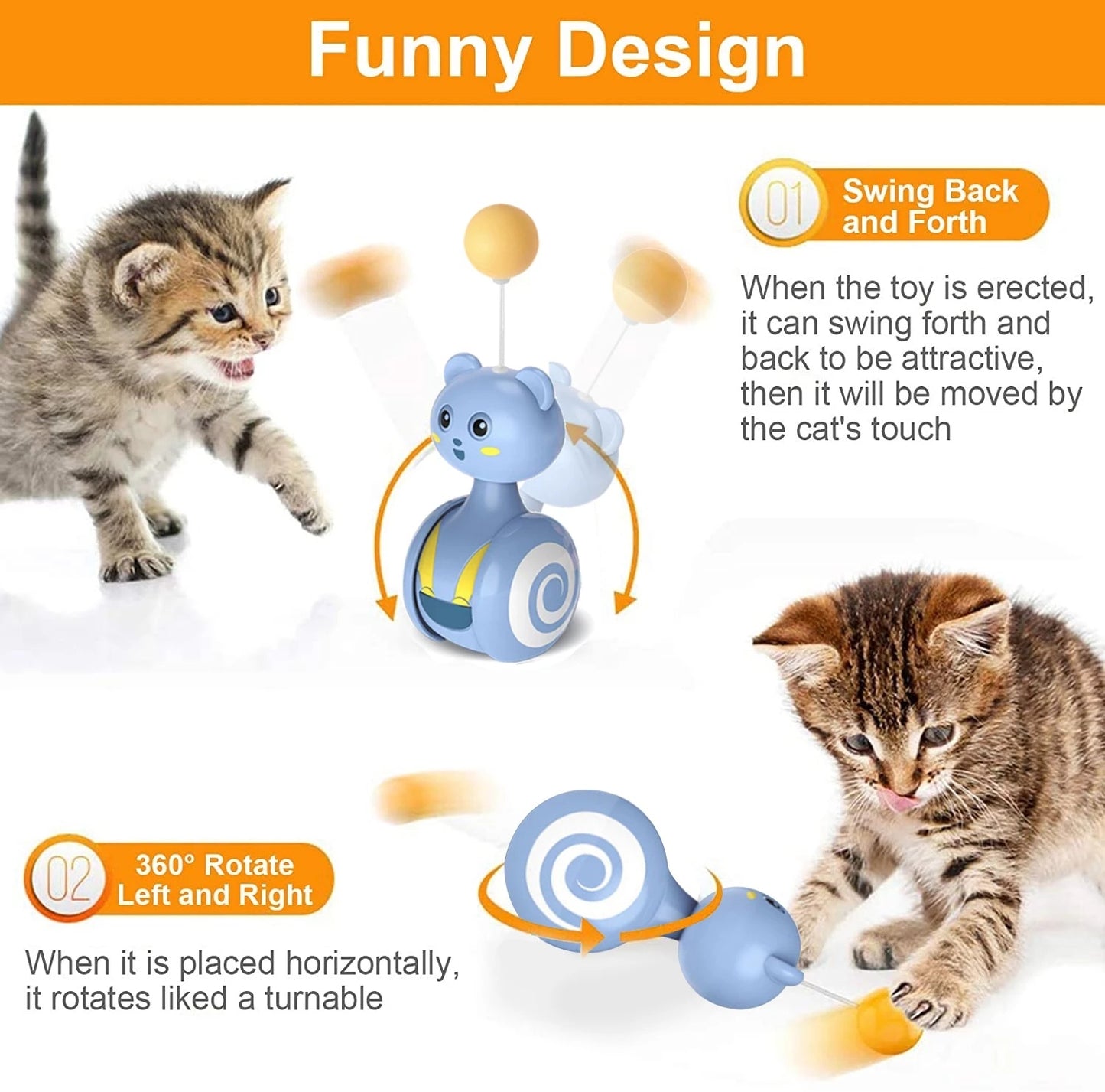 Cat Interactive Feather Toys Pet Bumbler Funny Toy