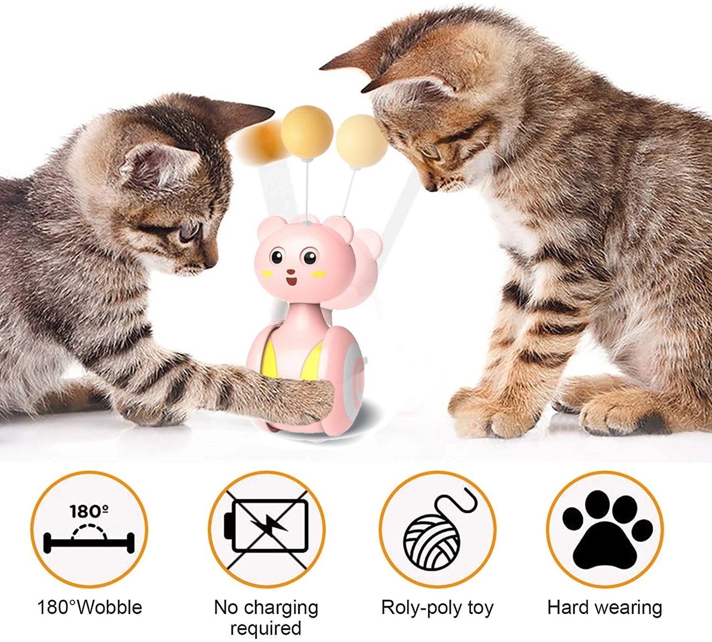 Cat Interactive Feather Toys Pet Bumbler Funny Toy