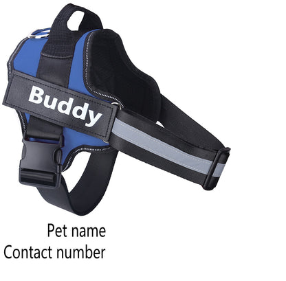 Personalized Dog Harness Breathable Adjustable Pet Harness Vest