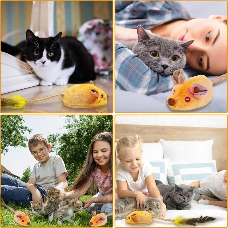 Interactive Cat Toys Mouse With LED Lights Catnip Toys Forinteractive Toys